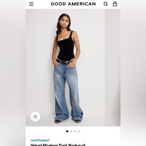 Good American Velvet Bodysuit